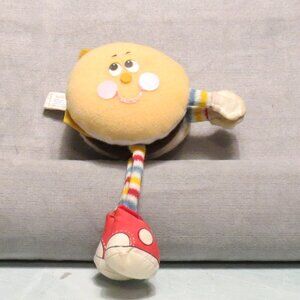 Amtoy Hamburger American Greetings Clip On Plush Grabber Playtime 1984 Vintage
